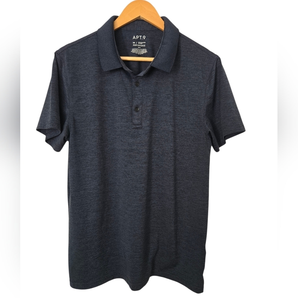 Apt. 9 Men's Blue Polo Shirt Size Medium